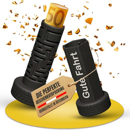 Rätsel Geschenksbox I KFZ Design I Reifen Felge & Spruch I Geldgeschenk zum 18. Geburtstag & Führerschein bestanden I ScheinBox