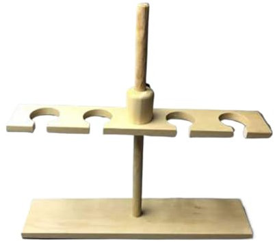 MENGKE Forniture da laboratorio for imbuto separatore in legno a 4 fori(For 1000ml)