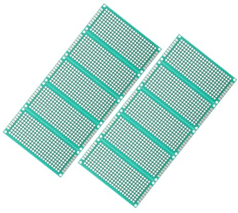 Toddmomy 10pcs Carte PCB Double Face 2,54mm Pas en Époxy Verre-Fibre Étain pour Projets DIY Fiable et Polyvalente
