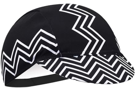HULG Cappellino da Ciclismo Unisex - Cappellino da Ciclismo in Poliestere - da Indossare sotto Il Casco - Fodera per Casco da Bicicletta Traspirante e Anti-Sudore
