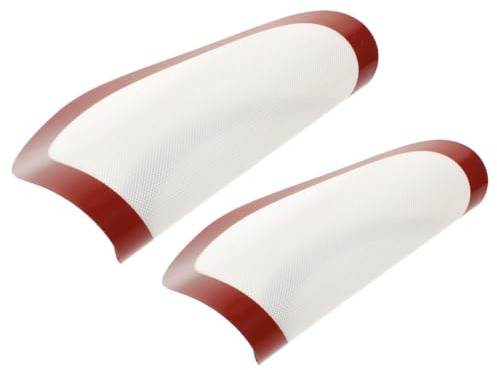 Tappetino da Forno 2 Pezzi Rosso in Silicone, Rotondo | Antiadente e Riutilizzabile, Adatto a Preparazione Alimentare e Cottura, Accessorio Cucina, Formato Rotondo