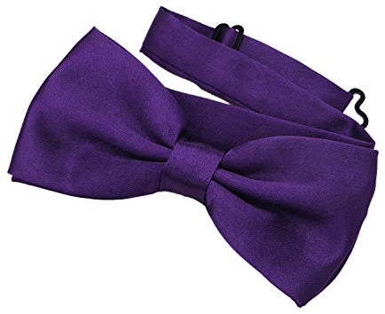 DonDon Pajarita Hombre elegante con gancho con nudo y ajustable color lila