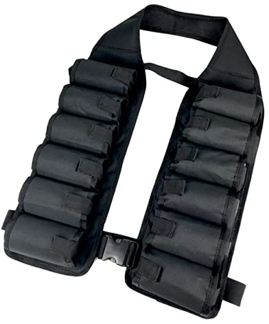 Toddmomy Portable Canvas Beer Belt Holder for Festival Use with 12 Pockets, Adjustable Length and Buckle Design, for Outdoor Traveling During Festive Beer Season