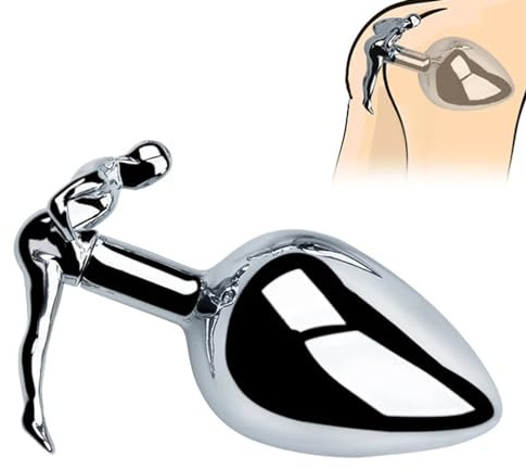 TYDAY Metall Analplugs Analplug Set Analkugeln Buttplug 3 Stück Anus Masturbator SM，Anal Plug für Anfänger und Fortgeschrittene Sexspielzeug für Paare Frauen Männer(L)