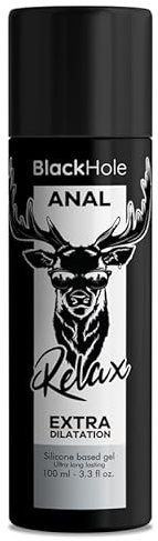 Black Hole Gel Lubrifiant Silicone, Dilatateur Anal, Sans Odeur et Sans Goût, Compatible Préservatifs, 100 ml