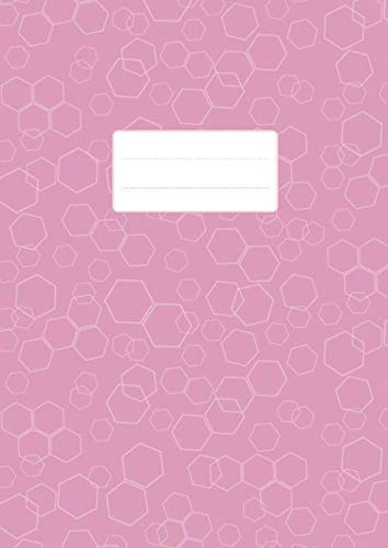 Skizzenbuch A4 Blanko Softcover: Rosa Muster - 100 Seiten (50 Blatt)