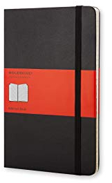 Moleskine Adressbuch, alphabetische Registerkarten (für das Büro, Hardcover, Großformat 13 x 21 cm, 240 Seiten) schwarz