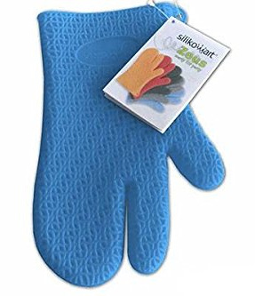 silikomart | Guanto in Silicone ZEUS, 285 x 168 mm, Colore Azzurro | Presina da Cucina per Proteggere le Mani, Made in Italy