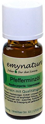 emynature® - Ätherisches Öl Pfefferminze 100% naturrein (Mentha peperita) Inhalt 10 ml Pfefferminzöl