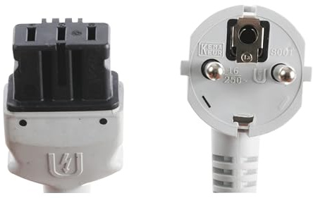 NEFF Z99RX70X0, Anschlusskabel 3 m, Verlängerungskabel mit geerdetem Stecker, Made in Germany, weiß