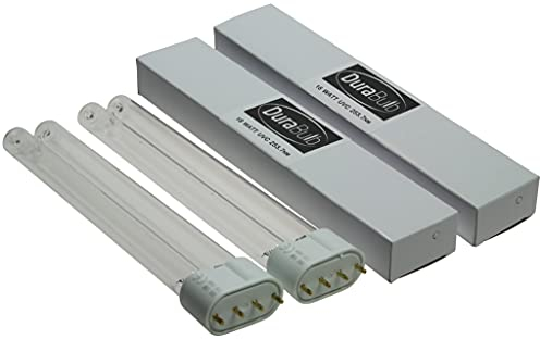 DuraBulb Lot de 2 ampoules ultraviolet de rechange pour filtres UVC et clarificateurs de bassin 18 W