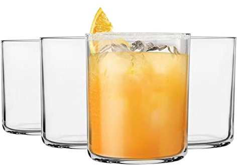 Bormioli Rocco Verres d'eau Aere - Tumblers de Cocktail de Whisky Classique - 280ml - Clear - Pack de 4