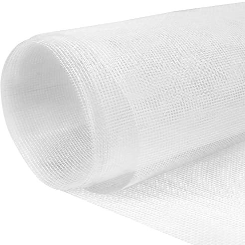 Annhao 250x120cm Moustiquaire Fenêtre, Rouleau moustiquaire fenetre ajustable, Blanc filet en fibre de verre Ignifugation Durable, Filet moustiquaire anti-insectes Mouches, Tissu moustiquaire au mètre