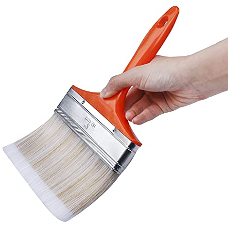 Flächenstreicher Pinsel Größe Flachpinsel Zaunpinsel Farbe Terrassenpinsel Holzblockpinsel Lasurpinsel Malerpinsel 83 x 150mm für Wand, Tür, Terrasse, Gesso, Lacke, Acrylmalerei, Holz