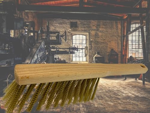 MAAJ Messing HANDFEGER SCHMAL HOLZGRIFF - DRAHTFEGER - PLASTIKFREI - Made IN Germany