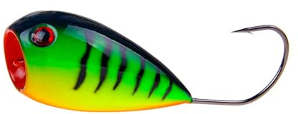 Comcapy 1Pc Popper Angelköder Crankbaits 8cm 13g Kunstköder Kroatisches Ei schwimmender Harter Köder mit Einzelhaken (Color : 03)