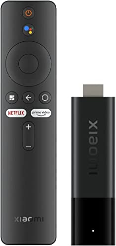 Mi TV Stick 4K, lettore portatile di contenuti in streaming, 2 GB di RAM, 8 GB di memoria interna, Android 9.0, telecomando incorporato