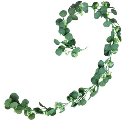 Garneck 1stück Künstliche Eucalyptus-ranke Lebensnahe Rattanpflanze Grün Für Hochzeiten Partys Und Tischdeko Dekorative Eucalyptus-ranken Für Zuhause Und Büro