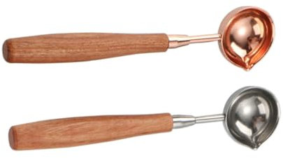 IMIKEYA Vintage-Accessoires 6 Stück Messlöffel Eiswürfel Aus Edelstahl Holz Küchenzubehör