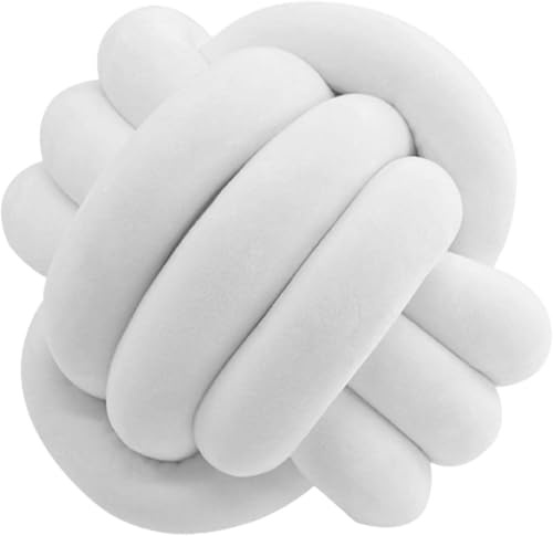 Knot Throw Cushion, Knot Ball Cushion Pillows, Soft Knot Ball Pillows, Cushion Plush Throw Knotted Pillow, Round Throw Pillow, For Sofa Cushion, Backrest, Headrest, Car Decorations