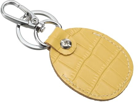 PATIKIL Porte-clés en cuir véritable, coque de protection RFID pour clés Air Tag