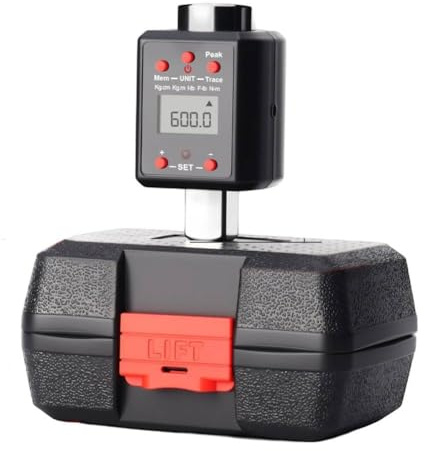 Digital Torque Wrench Adapter Drive Socket Tool With Dual Unit Display Peak Trace Mode LED Indicator Range 1.3-600Nm Drive Ratchet To Torque Wrench Converter For Automotive Mechanical Workshop (19mm)