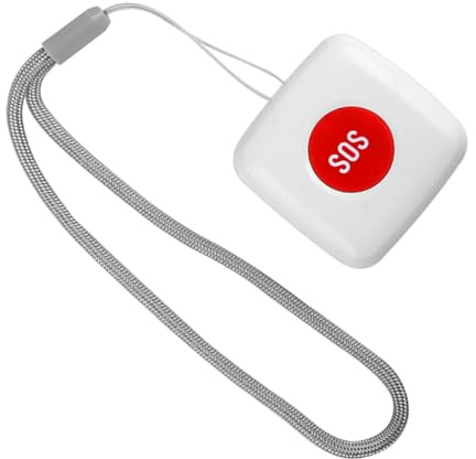 Gadpiparty Wireless Sos Emergency Button Smart Remote Call Pager for Elderly Patient Fall Alarm Caregiver Alert Home Use