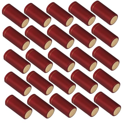 ARTSEWPLY 25 Piezas Unidades de Tapas Termorretráctiles para Botellas de Vino con Precinto Fácil de Abrir Película Flexible para Sellado Seguro y Acabado Profesional Elaboración Casera