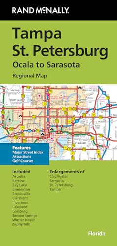Rand McNally Folded Map: Tampa and St. Petersburg Regional Map