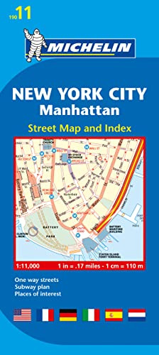 Michelin New York City, Manhatten: Stadtplan 1:11.000 (MICHELIN Stadtpläne, Band 206717375)