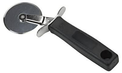 890001 Edelstahl Glatt Teigrädchen, 18cm Länge, 5.5cm Durchmesser