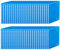 PEARL Blue Ray Huelle: Blu-ray Soft-Hüllen blau-transparent im 50er-Pack für je 4 Discs (Blu-Ray Blu-Ray hülle Box, Blue Ray Leerhüllen)