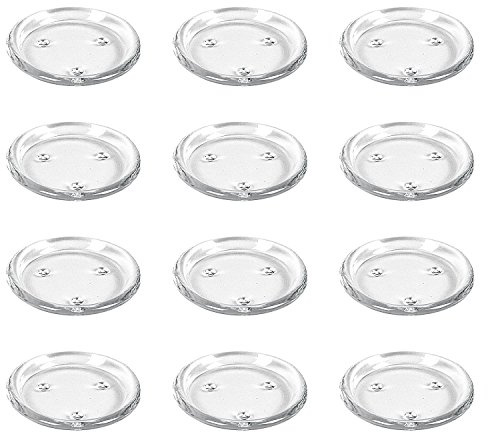 Sandra Rich 200-10 Kerzenteller Candle Mood Ø 11 cm, Höhe 1,5cm, Glas, klar (12 Stück)