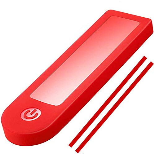 Vestigia® - Dashboard Display Rain Cover for Xiaomi M365 1S Essential Pro Electric Scooter - Waterproof Silicone Led Display Cover, Spare Parts for E-scooter (Red)