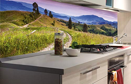 Dimex Küchenrückwand Folie selbstklebend Natur MIT ABENDROT | Klebefolie - Dekofolie - Spritzschutz für Küche | Made in EU - 180 cm x 60 cm