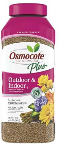 Osmocote Smart-Release Plant Food Plus Outdoor & Indoor1 - Granular, Continuous Release Plant Fertilizer with 11 Essential Nutrients, 2 lbs.