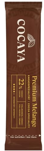 COCAYA Trinkschokoladen-Sticks PREMIUM MELANGE mit 22% Kakao, 100x35g