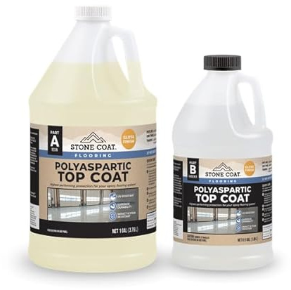 Stone Coat Countertops Flooring Polyaspartic Top Coat, 1.5 Gal Kit
