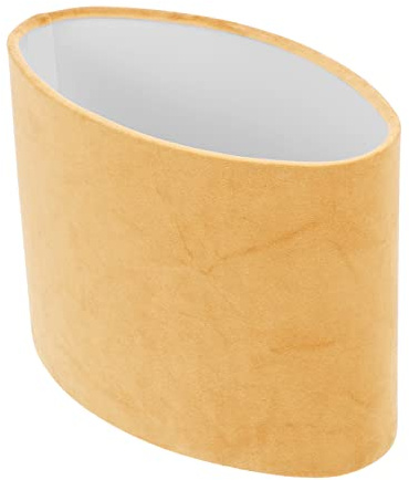 Ovale Stoff Lampenschirmabdeckung für Tischlampen, Gold | Einfach Abnehmbar, Schlafzimmer und Wohnzimmer, Dekorative Form, für Heimgebrauch