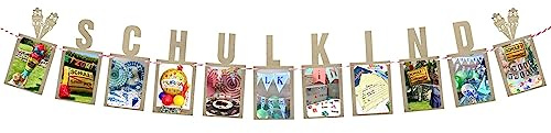 Oblique Unique Schulkind Girlande für Jungen und Mädchen mit Platz für eigene Fotos Banner für Schuleinführung Einschulung Schulanfang Schulstart Hänge Deko Dekoration (Schulkind Champagner)
