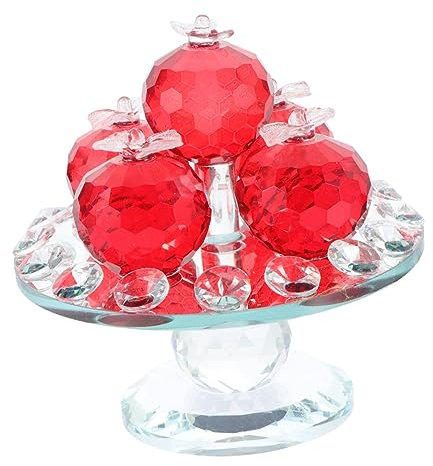 BESTonZON Plateau à Fruits Cristal Transparent Décoration Élégante Pour Maison Et Événements Pour Snacks Et Bonbons Ornement Multifonctionnel Pour Anniversaires Et Fêtes