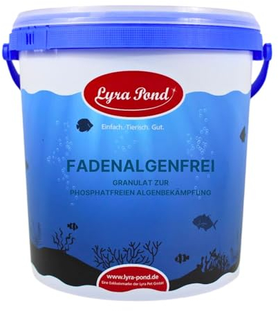 Lyra Pond® 2 x 5 kg FadenalgenFrei | Algenvernichter für eine Phosphatfreie Algenbekämpfung | Wirkt sofort gegen Fadenalgen | Frei von Schwermetallen & organischen Bioziden | Für alle Teiche