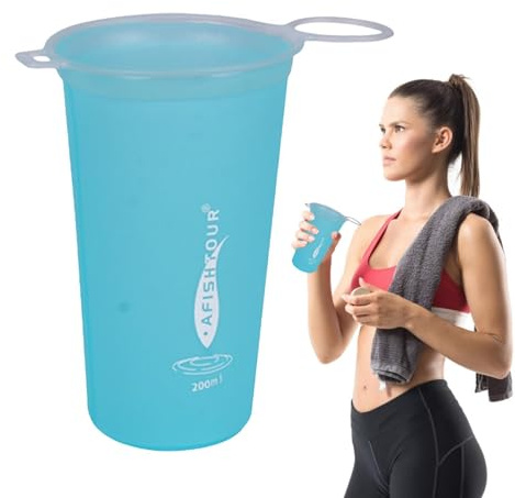 200ml Faltbarer Becher Silikon Klappbecher Falttasse Zusammenklappbar Reisebecher Faltbare Trinkbecher Silikon Faltbar Becher Wiederverwendbar Faltbarer Becher Für Picknick, Camping, Wandern