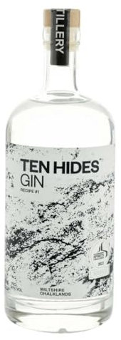 Ten Hides London Dry Gin | 70cl | Hand Crafted | Made in Wiltsire | Award Winning Premium Gin | Small Batch