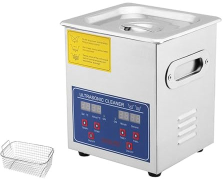 2/3/6/10/30L Stainless Steel Ultrasonic Cleaner Industrial Ultrasound Washing Machine With Digital Timer Heater Home Appliances(2L-60W)