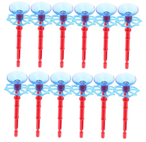 WEKAMOS Flechette Ventouse de Remplacement pour Lanceur de Toile D'araignée, Flèches Jouet en Plastique, 12 Pièces, Réutilisables, pour Fête Cosplay
