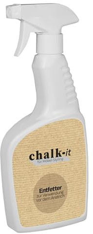 chalk-it Möbel Entfetter 500ml Reiniger Möbelreiniger Fettlöser Holz MDF | PVC Holzplatten Schmutzentferner auf Wasserbasis zur Verwendung vor dem Streichen mit Kreidefarbe
