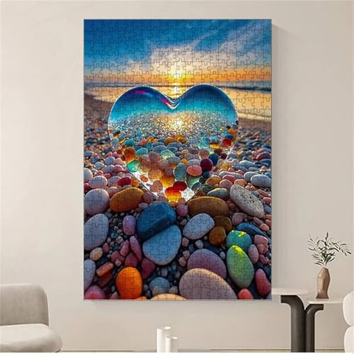 Puzzle 700 Piezas Guijarro Amanecer Entretenimiento Creativo Juguete desafío y Juego Educativo Rompecabezas para Adultos 52 x 38 cm Puzzles 700 Piezas Adultos