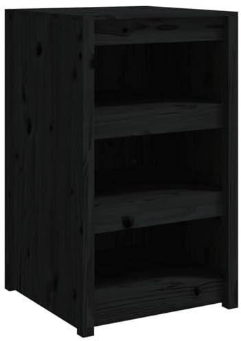 Gecheer Outdoor Kitchen Cabinet Black 55x55x92 cm Solid Wood Pine kitchen cabinets Model832343