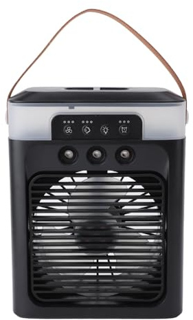 Masyrt Ventilateur brumisateur portable avec réservoir d'eau de 400 ml et aromathérapie USB aux huiles essentielles, ventilateur de refroidissement à air pour chambre à coucher de bureau, idéal pour